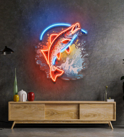 Beautiful Fish Pictures Led Neon Sign Light Pop Art