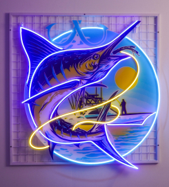 Blend With The Ocean Waves Led Neon Sign Light Pop Art