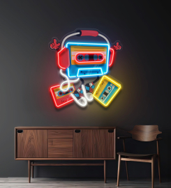 Cassette Led Neon Sign Light Pop Art