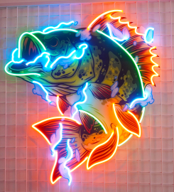 Fish Art Led Neon Sign Light Pop Art