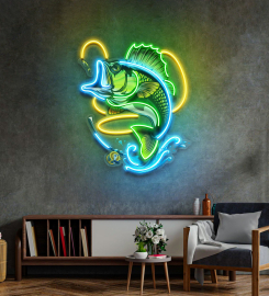 Fishing Easy Led Neon Sign Light Pop Art