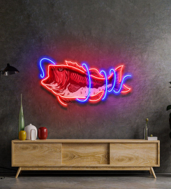 Fishing Line Led Neon Sign Light Pop Art