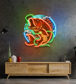 Good Bait Fish Led Neon Sign Light Pop Art