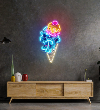 Ice Cream Zombie Led Neon Sign Light Pop Art