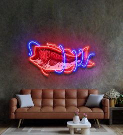 It Is Covered With Fishing Line Led Neon Sign Light Pop Art