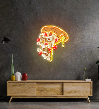 Pizza Monsters Led Neon Sign Light Pop Art