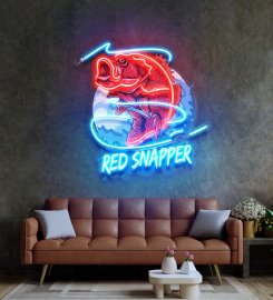 Red Snapper Led Neon Sign Light Pop Art