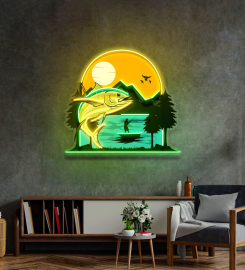 Sea And Fish Paintings Led Neon Sign Light Pop Art